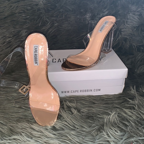 Fashion Nova Clear Heels - Picture 2 of 2